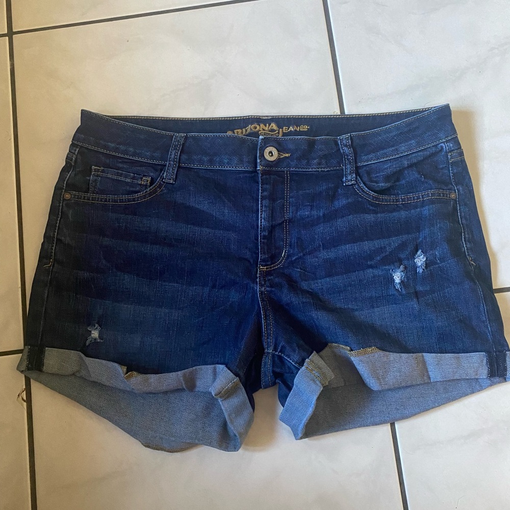 Arizona Jeans Dark Blue Jean Shorts